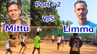 Its Limma VS Mittu Challenging Game ll Volleyball ll Dhaba Volleyball ll [upl. by Ayel]