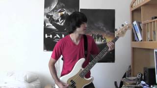 Mayday Parade  Jamie All Over Bass Cover With Tab [upl. by Sukramal]