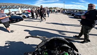 Taking My Fully Carbon Ninja H2 to Cars amp Coffee [upl. by Eeladnerb142]