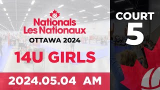 2024 Volleyball Canada Nationals 🏐 Ottawa 14U Girls  Day 2  AM Wave  Court 5 20240504 [upl. by Nyra]