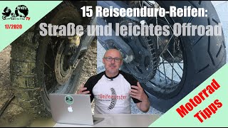 ReiseenduroReifen  Teil 1  für die Straße und leichtes Offroad  15 Tipps vom Wolf [upl. by Dorion]