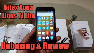 Intex Aqua Lions T1 Lite Unboxing amp Review first look full specifications [upl. by Sosthina]