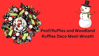 Snowman Deco Mesh Wreath Hard Working Mom How to [upl. by Eremehc]