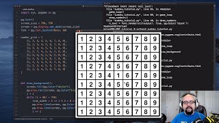 PyGame Sudoku Grid Tutorial [upl. by Papst]