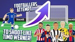 😂Footballers Attempt to shoot like TIMO WERNER😂Feat Ronaldo Messi Neymar HaalandmoreFrontmen 26 [upl. by Ainolloppa]