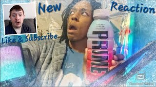 Reaction The Prime Drink will Freeze your House  Cherry Freeze Prime Review [upl. by Eibocaj]