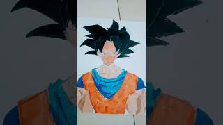 Jump Goku drawing with Alcohol marker🥵🥵🥶 [upl. by Harwell]