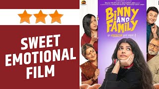 Binny And Family Review Varun Dhawans niece Anjini Dhawan impresses in this sweetfamily film [upl. by Naujal]