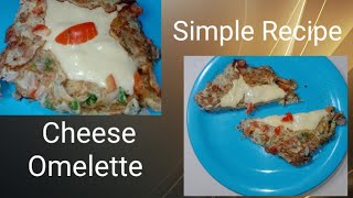 CHEESE OMELETTE RECIPE  EASY BREAKFAST IDEA    1044 [upl. by Eenram]