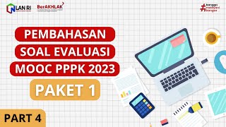 Soal MOOC PPPK 2023 PAKET 1  Soal  Kunci Jawaban Sesuai Kisi Kisi Pasti Keluar part 4 [upl. by Pricilla]