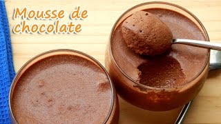 MOUSSE DE CHOCOLATE COM 3 INGREDIENTES  RECEITAS QUE AMO [upl. by Erised]