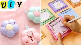 🌈 DIY cute stationery  How to make stationery supplies at home  Easy Paper Craft Ideas  Miniature [upl. by Rhtaeh]