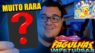 TIREI UMA CARTA MUITA RARA NA BOOSTER BOX DE FAGULHAS IMPETUOSAS NOVAS COLEÇÃO DE POKEMON TCG [upl. by Naraa]