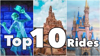 Top 10 Disney Magic Kingdom Rides [upl. by Suraved]