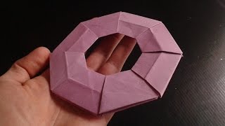 how to make paper frisbee origami [upl. by Silvan]