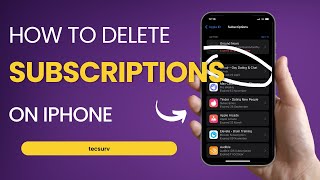 How To Delete Subscriptions On iPhone  Unsubscribe From An App On iPhone [upl. by Aeht]