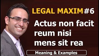 LATIN MAXIM 6  Actus non facit reum nisi mens sit rea  Meaning amp Examples  UPSC  JUDICIARY LAW [upl. by Eaner]