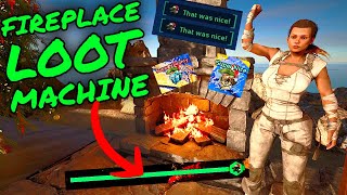 FIREPLACE LOOT In Ark Survival Ascended How To be NAUGHTY or NICE in Winter Wonderland [upl. by Line410]