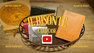 【IL BISONTE】スタッフ厳選カードケース紹介 ギフトにもおすすめ🏷️ミニ財布としても使える ilbisonte イルビゾンテ レザー カードケース ギフト [upl. by Akemahc]