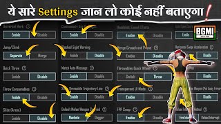 All New Basic  Advance Control Settings Guide  Explain With Tips amp Tricks  BGMI  PUBGM Settings [upl. by Zimmerman]