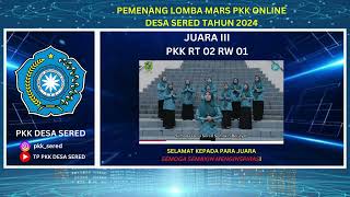 PENGUMUMAN JUARA LOMBA MARS PKK ONLINE 2024 [upl. by Haidej350]