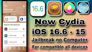 ✅New Cydia iOS 166 Jailbreak No Computer  How to get Cydia iOS 166 No Computer✅ [upl. by Caprice]