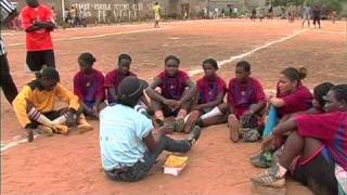 In Angola UNICEFsupported programmes spread HIV awareness through sports [upl. by Slein]