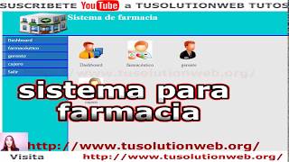 sistema para farmacias desarrollado con php – mysql – bootstrap [upl. by Omrelliug293]