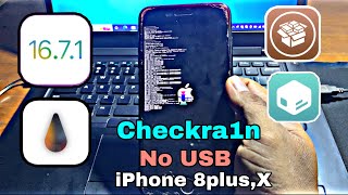 Jailbreak iOS 1671  iOS 15 on iPhone 8 PlusX Checkra1n Rootless for Windows no USB [upl. by Joon]