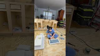 Ep49 KITCHEN RENOVATION  I MESSED UP Painting kitchen cabinets  Home Depot cabinets  Foggy day [upl. by Plume]