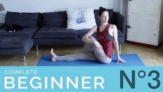 Complete Beginner Yoga Part 3  Sun Salutations Workout amp Stretch [upl. by Sandler]