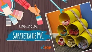 Como fazer uma sapateira com tubos de PVC  Faça Você Mesmo [upl. by Eiramlatsyrk]