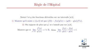 Continuité et Dérivabilité  Règle de lHôpital [upl. by Aerbma1]