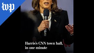 Harris’s CNN town hall in one minute [upl. by Hermon]