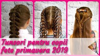 20 modele 🌻 tunsori pentru copii fete primavera 2019 [upl. by Ettenot]