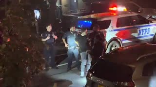 NYPD officer punched while trying to arrest suspect [upl. by Rettig]