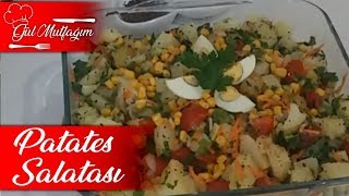 Patates SalatasıSebzeli Patates SalatasıGül Mutfağım [upl. by Ahsetel]