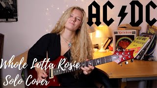 ACDC  Whole Lotta Rosie  Guitar Solo Cover by Eliza Lee [upl. by Nnasor]