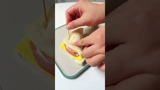 Cheese and Ham Sandwich breakfast easyrecipes cooking food recipe [upl. by Garibull]