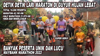 Keseruan LARI MARATON GIANYAR BALI  MYBANK MARATHON 2022 [upl. by Einon]