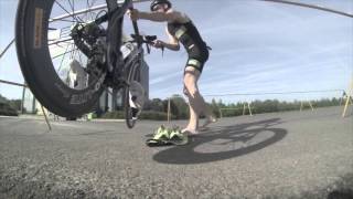 London Duathlon  Run to Bike transition [upl. by Claudelle]