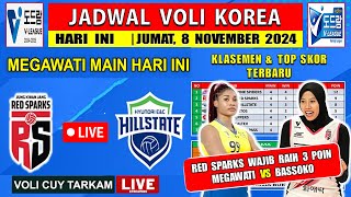 LIVE PERSIAPAN MEGAWATI RED SPARKS VS HYUNDAI EampC HILLSTATE VOLI KOREA 2024 [upl. by Randene]