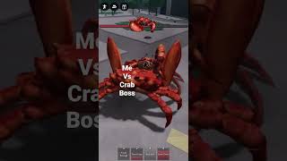 Me vs crab boss who going to win strongestbattlegrounds roblox robloxedit robloxgames [upl. by Esej]