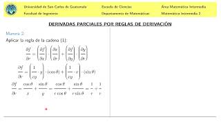 DERIVADAS PARCIALES  Ejercicio1 [upl. by Ledoux93]