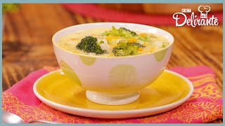 🥦 Sopa de BRÓCOLI con PAPA y QUESO  Cocina Delirante [upl. by Robb482]