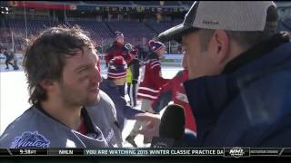 Alex Ovechkin on the Winter Classic FUNNY INTERVIEW [upl. by Ssalguod]