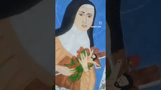 St Therese Of Lisieux🙏 viralshort art 🎨painting ❤ [upl. by Flodur279]