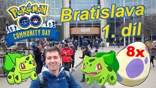 Pokémon GO  SHINY Bulbasaur 8x10KM Bratislava Community Day 1díl  Jakub Destro [upl. by Dyan386]