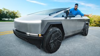 Driving Tesla Cybertruck Everything You Need to Know [upl. by Brindell]