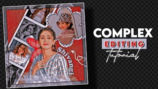 Complex edit tutorial PicsArt 🌷  Easy complex edit tutorial for fanpage [upl. by Anaili]